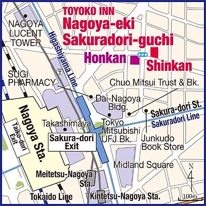 Toyoko Inn Nagoya-Eki Sakuradori-Guchi Honkan 3*, Nagoya Japan
